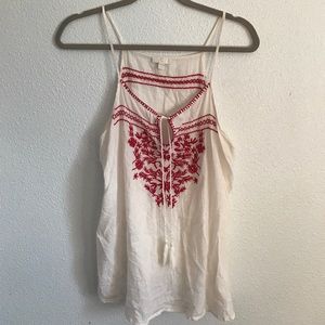 Embroidered Tank Top